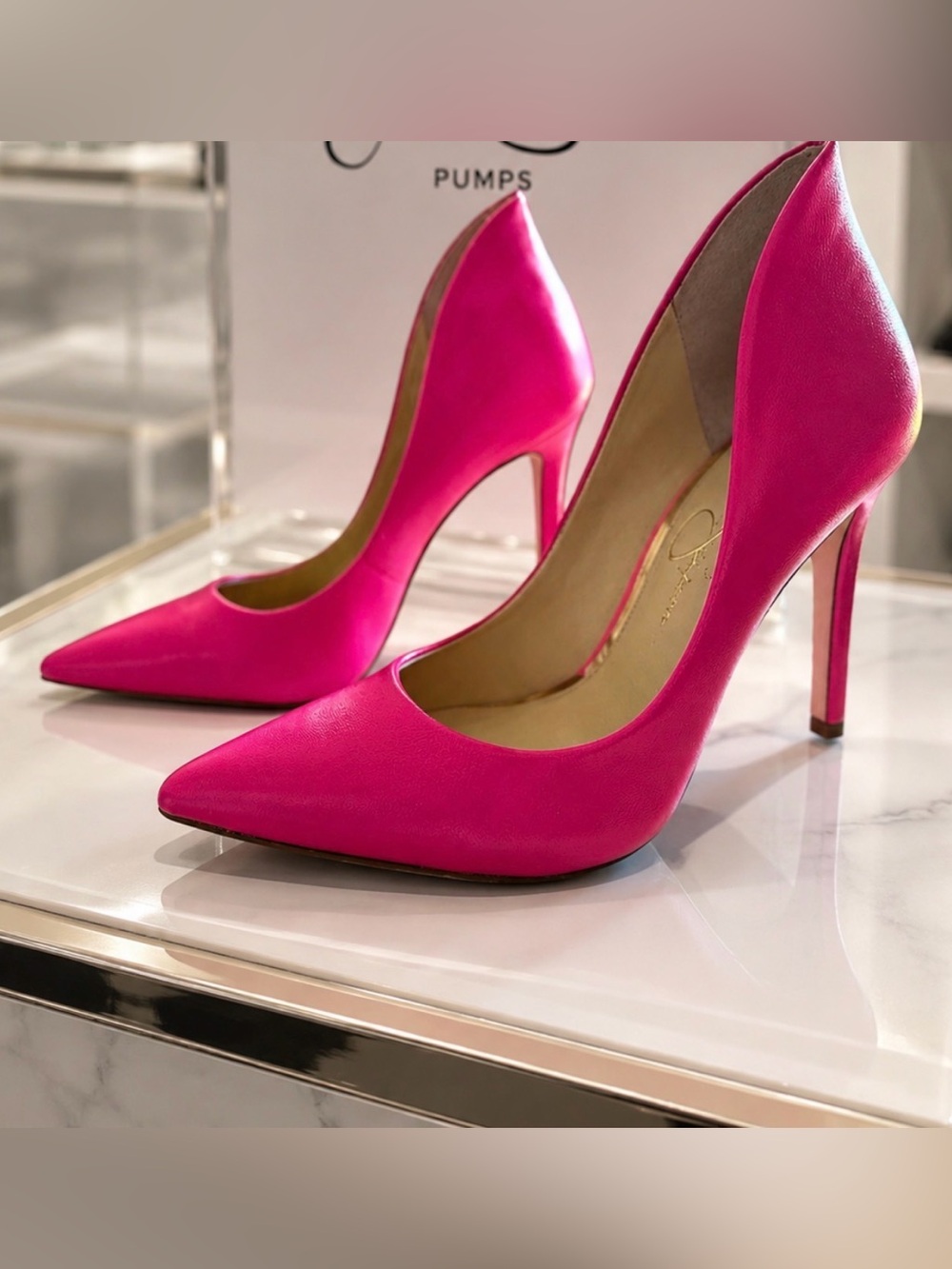 New Jessica Simpson Cambredge Pumps in Candy Pink